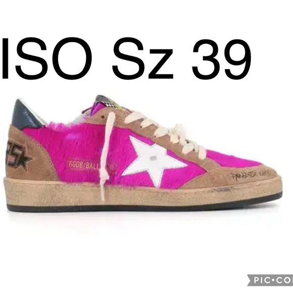 Golden Goose Ballstar Fuchsia Sneakers Size 39